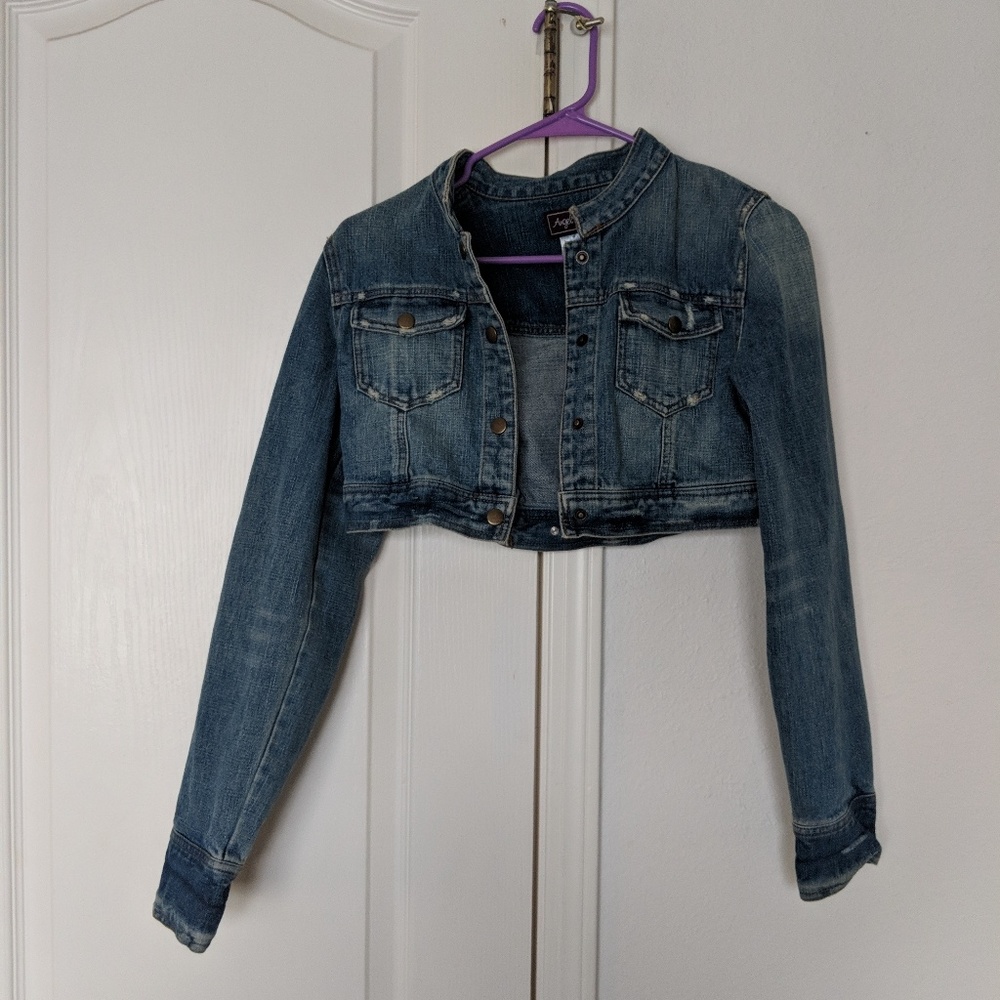 Angel Kiss womens bolero jean jacket sz medium